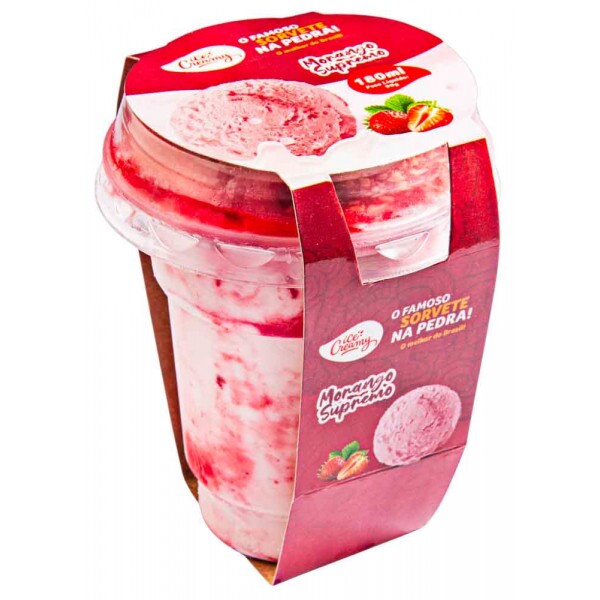 MORANGO SUPREMO SUNDAE PT 180ML CX C/8UN